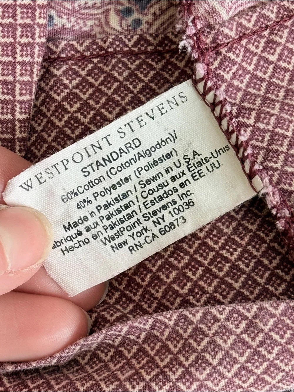 Westpoint Stevens Paisley Print Sheet Set Queen Size